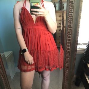 Red sundress